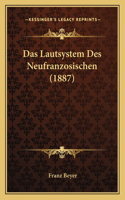 Lautsystem Des Neufranzosischen (1887)