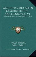Grundriss Der Alten Geschichte Und Quellenkunde V1