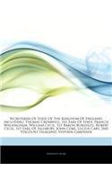 Articles on Secretaries of State of the Kingdom of England, Including
