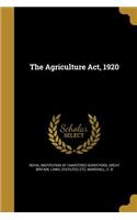 The Agriculture ACT, 1920