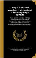 Josephi Felicissimi Quondam, Et Gloriossisimi in Aegypto Proregis Polymita