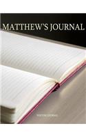 Matthew's Journal: 100 lined pages ready for your thoughts