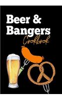 Beer & Bangers Cookbook: Blank Recipe Cookbook Journal V2