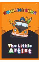 The Little Artist Coloring Book 40 Page 6x9 inch