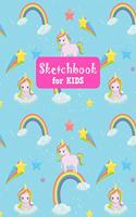 Sketchbook for Kids: Unicorn Large Sketch Book for Drawing, Writing, Painting, Sketching, Doodling and Activity Book- Birthday and Christmas Gift Ideas for Kids, Girls, 