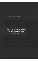 Black Paper Dot Grid Notebook For Gel Pens