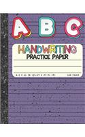 Handwriting Practice Paper: Dotted Mid-lines 150 Pages Uppercase and Lowercase Writing Sheets Notebook For Kids (Kindergarten To 3rd Grade Students)