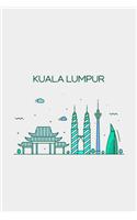 Kuala Lumpur Minimalist Travel Notebook [Lined] [6x9] [110 pages]