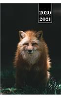 Fox Week Planner Weekly Organizer Calendar 2020 / 2021 - Dark Meadow