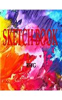 Sketch Book: 8.5 X 11, Blank Artist Sketchbook: 100 pages, Sketching, Drawing and Creative Doodling. Notebook and Sketchbook to Draw and Journal (Workbook and Ha