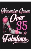 November queen over 35 fabulous.
