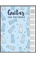 Guitar Tab Notebook: Blank 6 Strings Chord Diagrams & Tablature Music Sheets with Dog Themed Cover