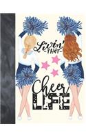 Livin That Cheer Life: Cheerleading Gift For Girls - Art Sketchbook Sketchpad Activity Book For Kids To Draw And Sketch In