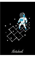 Notebook: 6x9 Spaceman - grid - squared paper - notebook - notes
