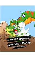 Jurassic Dinosaur Coloring Books For Toddlers Kids 3-8