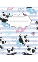 Animal Composition Notebook: Blank Lined Cute Notebooks for Girls Teens Kids School Writing Notes Journal (7.5 x 9.25 in)