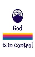 God is in Control: 100 Page Lined Journal - 6"x 9" Glossy Cover Lined White Paper - Faith Inspirational Christian Theme