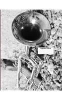 Compostion Notebook Trumpet: Musical Instrument 8.5 X 11 College Ruled Paper Composition Notebook, Diary, Notes, Music Gift - Creative Journal Present for Child, Friend, Family,