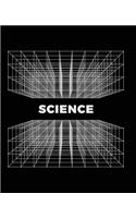 Science Black Grid Notebook