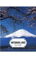 Notebook Lined Fuji: Notebook Journal Diary