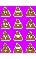 Emoji Notebook Lined Composition Journal For School Kids, Students And Teachers: 120 Page Ruled School Composition Notebook Journal With Funny Poop Emojis For Kids or Adults - 8.5 by 11 inches(33 Kool Kidz)