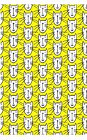 Bullet Journal Notebook for Cat Lovers Smiley Cats Pattern 8: 112 Page Numbered Dot Grid Bullet Journal with Index Pages and Key Pages in Portable 6 X 9 Size.