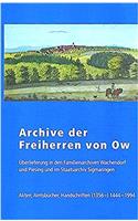Archive Der Freiherren Von Ow