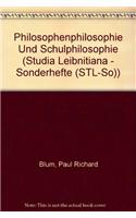 Philosophenphilosophie Und Schulphilosophie