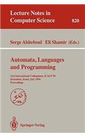 Automata, Languages, and Programming: 21st International Colloquium, Icalp '94, Jerusalem, Israel, July 11-14, 1994. Proceedings