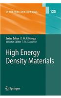 High Energy Density Materials