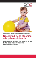 Necesidad de la atención a la primera infancia