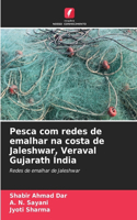 Pesca com redes de emalhar na costa de Jaleshwar, Veraval Gujarath Índia