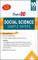 Super20 Social Science Sample Papers Class 10 CBSE 2020 (New Edition As per the CBSE Sample Question Paper 201920)