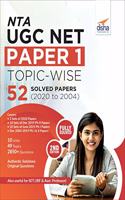 Nta UGC Net Paper 1 Topic-Wise 52 Solved Papers (2020 to 2004)