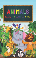 Animals Coloring Book For Kids And Toddlers