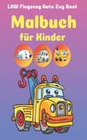LKW Flugzeug Auto Zug Boot Malbuch für Kinder