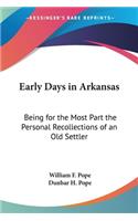 Early Days In Arkansas
