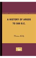 History of Argos to 500 B.C