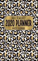 Daily & Weekly 2020 Planner White Leopard