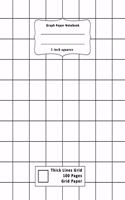 Graph Paper Notebook 1 inch squares: (1 Inch Squares)