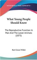 What Young People Should Know: The Reproductive Function in Man and the Lower Animals (1875)(English)