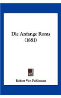 Die Anfange Roms (1881)