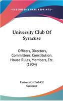 University Club of Syracuse