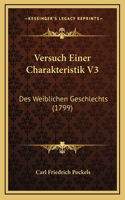 Versuch Einer Charakteristik V3
