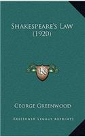 Shakespeare's Law (1920)