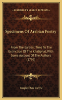 Specimens Of Arabian Poetry