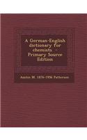 A German-English Dictionary for Chemists