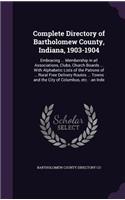 Complete Directory of Bartholomew County, Indiana, 1903-1904