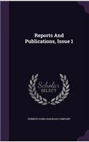 Reports and Publications, Issue 1