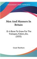 Men And Manners In Britain